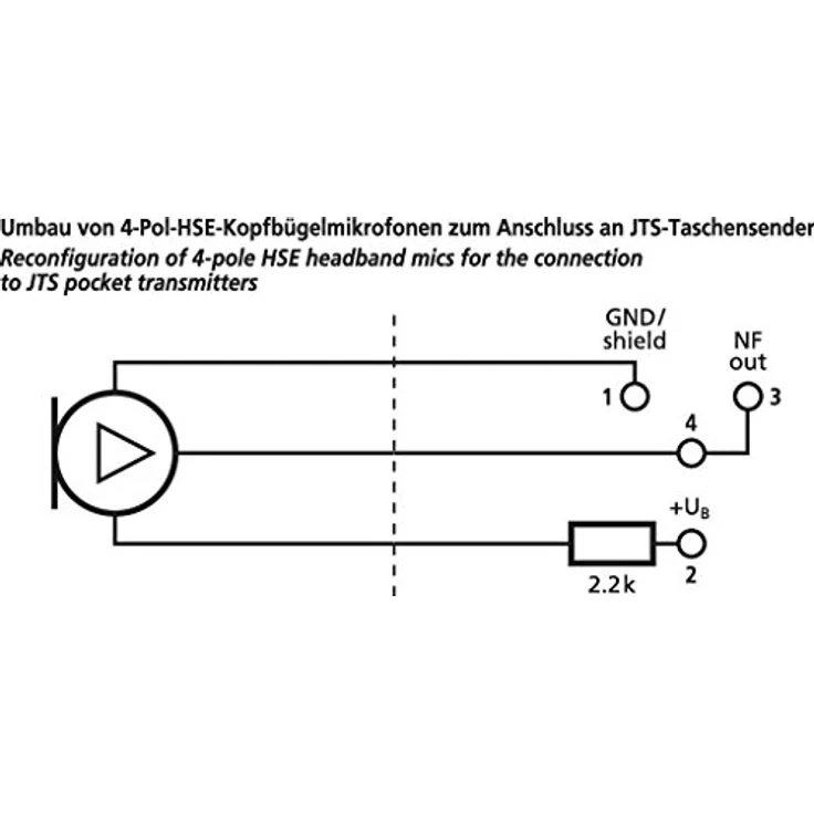 Monacor HSE-310-SK Headset-Mikrofon – Bild 2