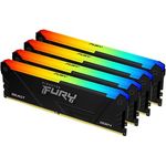 Kingston FURY Beast RGB 64GB 3600MT/s DDR4 CL18 DIMM (Kit mit 4) PC Arbeitsspeicher KF436C18BB2AK4/64