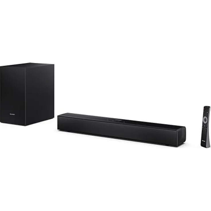 Sharp HT-SBW121, Soundbar mit kraftvollem Sound, Schwarz – Bild 3