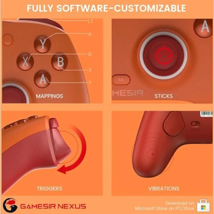 GameSir G7-SE Wired Controller for Xbox and PC Orange – Bild 4