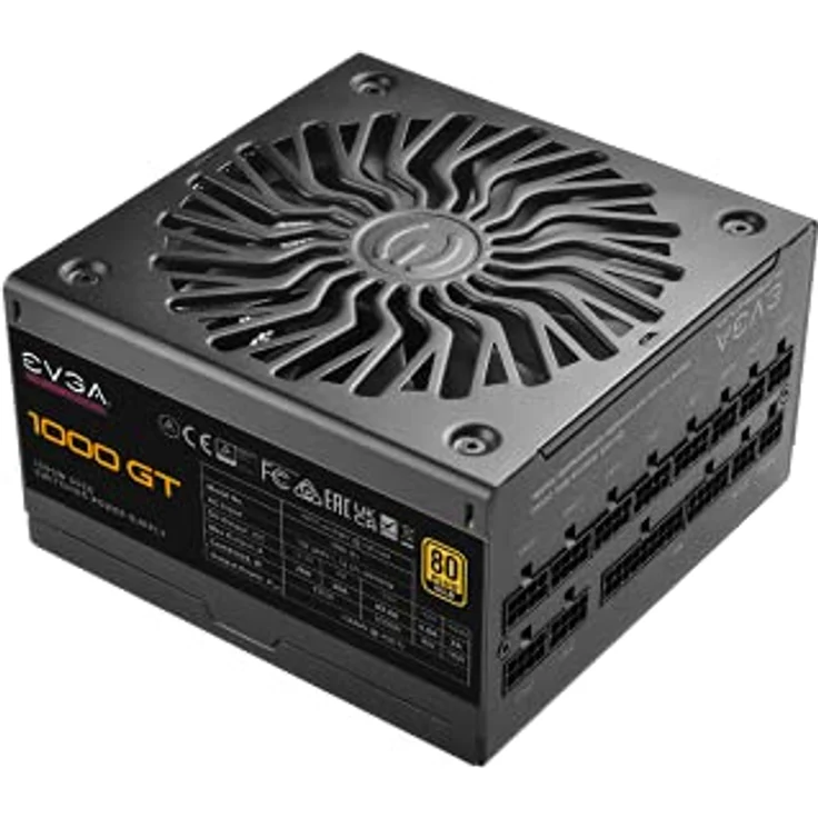 EVGA Supernova 1000 GT, 80 Plus Gold 1000W, Fully Modular, Auto Mode with FDB Fan, 10 Year Warranty, Includes Power ON Self Tester, Compact 150mm Size, Power Supply 220-GT-1000-X2 (EU) – Bild 4