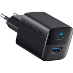 ANKER 323 Dual-Port 33W Ladegerät, schnelles USB-C und USB-A Aufladen, Schwarz