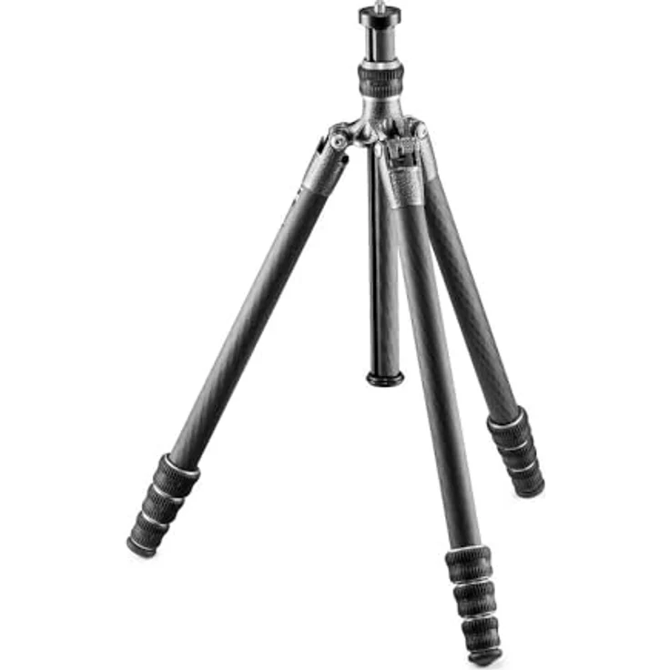 Gitzo GT1545T Traveler Stativ (kompakt, faltbar und leicht, kurze Säule für Aufnahmen auf Bodenhöhe inklusive Serie 1 - 4 Segmente) carbon – Bild 2