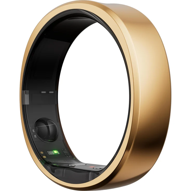 RingConn Smart Ring Gen 2, Größe 8, Rose Gold, Titan, Herzfrequenzmessung, IP68 wasserdicht, lange Batterielebensdauer bis 12 Tage