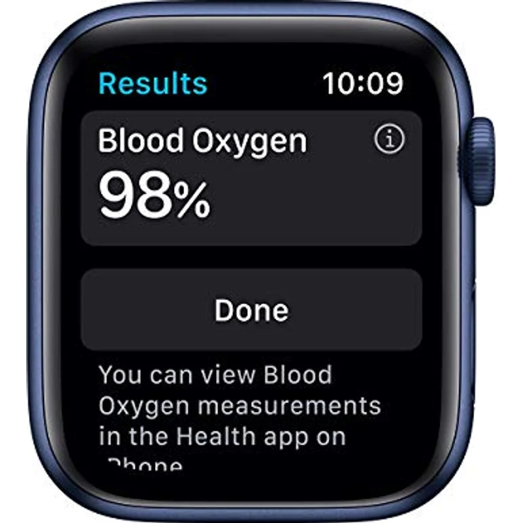 Apple Watch Series 6 GPS, 44MM Aluminiumgehäuse Blau, Always On Retina-Display, Blutsauerstoffmessung, EKG-App, Schwimmfest – Bild 2