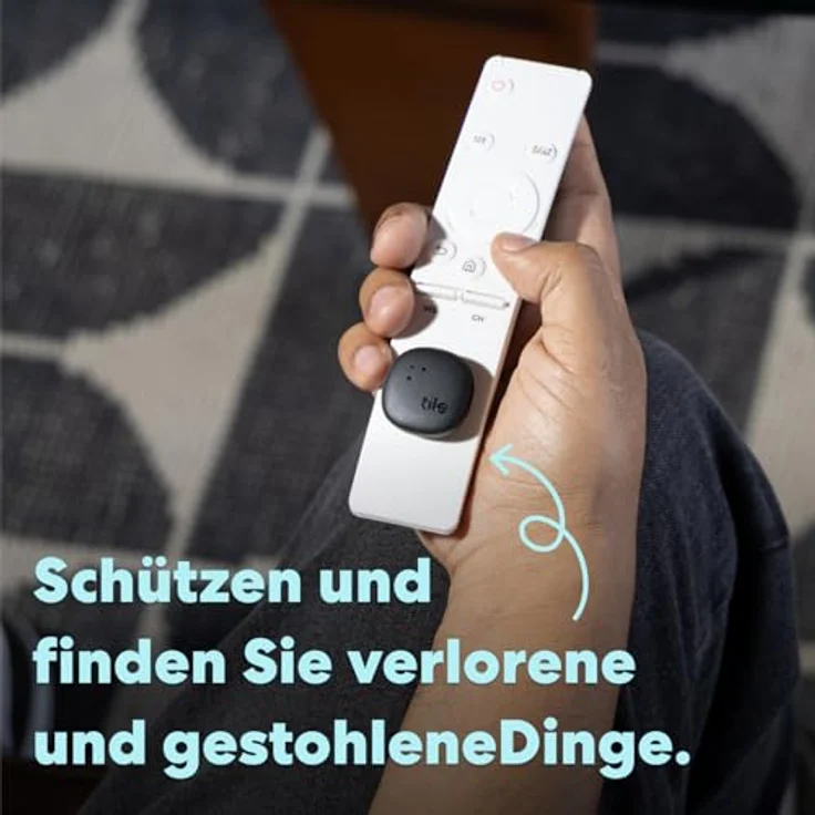 Tile by Life360 Sticker (2024) - Bluetooth-Tracker, Fernbedienungsfinder und Gegenstandsfinder für Fahrräder, Brillen. iOS- & Android-kompatibel. 2er-Pack (Schwarz) – Bild 2