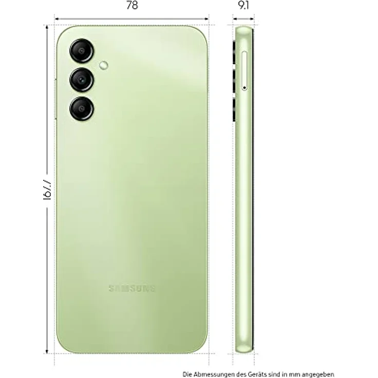 Samsung Galaxy A14 5G, Android Smartphone, 6,6 Zoll Dynamic AMOLED Display, 5.000 mAh Akku, 64 GB/4 GB RAM Handy in Light Green inkl. 30 Monate Herstellergarantie  – Bild 3