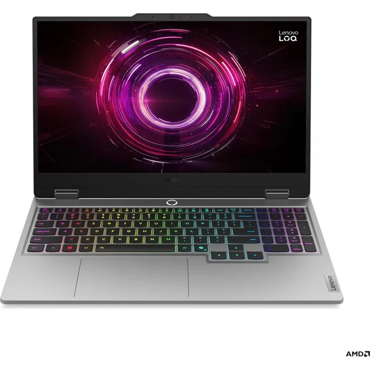 Lenovo LOQ 15AHP10, Gaming Notebook mit 15,6" Full HD Display, 512 GB SSD, 16 GB RAM, AMD Athlon 220GE, Grau