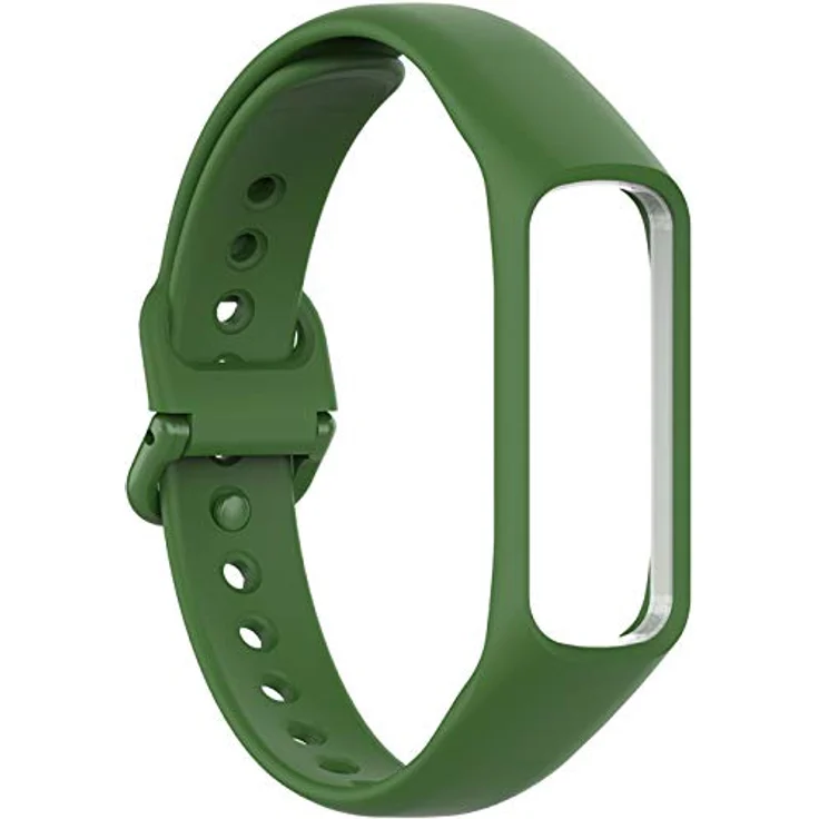 Shieranlee Kompatibel mit Galaxy Fit e SM-R375, Weiches Silikon Sport Ersatzarmband, Schwarz, Für 5.5"-8.1" Handgelenke, Schnelle Installation und Anpassung – Bild 2