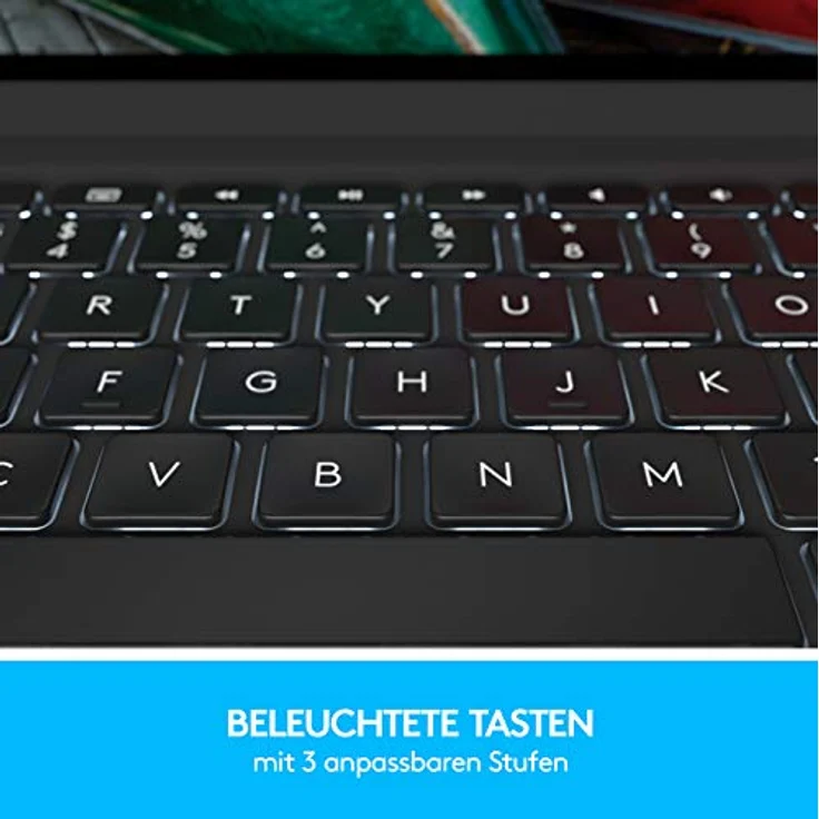 Logitech Slim Folio Pro iPad Hülle mit Kabelloser Bluetooth Tastatur, Für iPad Pro 11'' 1. Generation (A2228, A2068, A2230, A2231), 14 iOS-Sondertasten, Magnetverschluss - Deutsches QWERTZ Layout - Preisvergleich – Bild 4