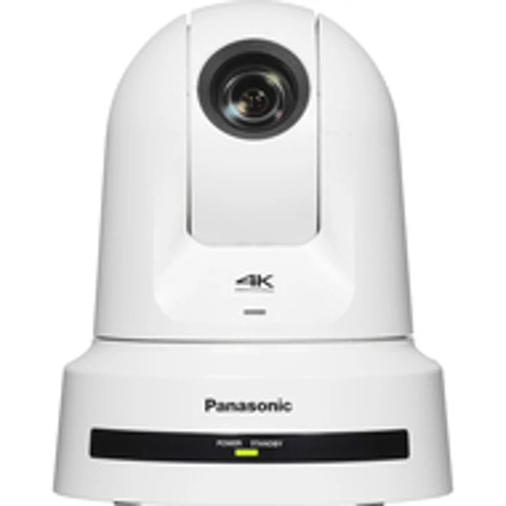 Panasonic AW-UE80WEJ, 4K UHD PTZ-Kamera mit 24-fachem optischen Zoom, Schwenk- und Neigefunktion, für Innenbereich, schwarz