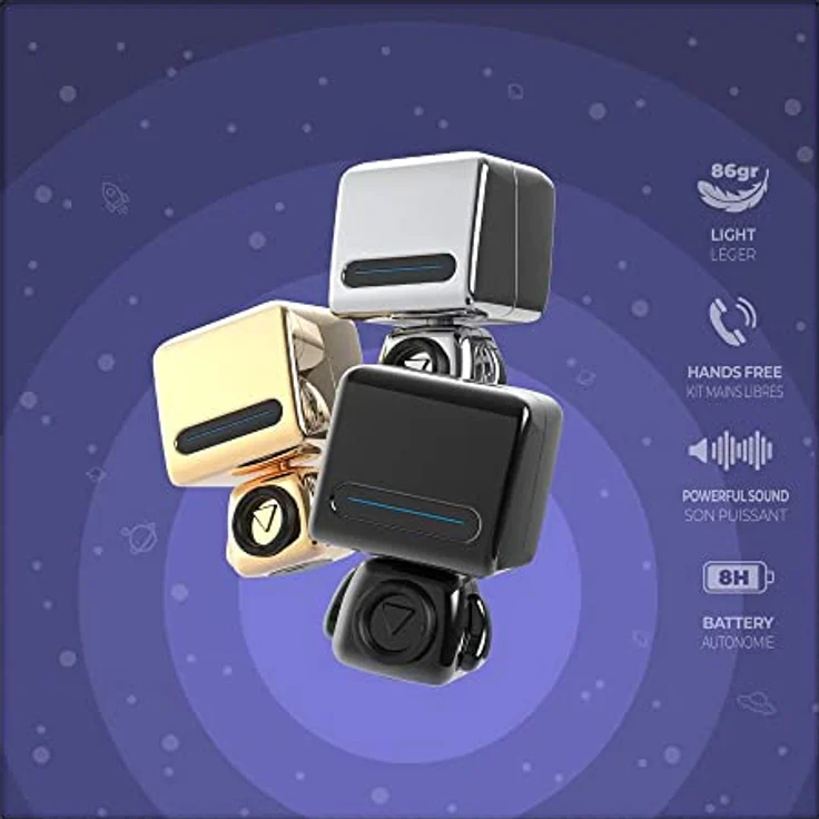 Mobility on Board ENCEINTE BLUETOOTH ROBOT OR, Bluetooth Lautsprecher – Bild 5