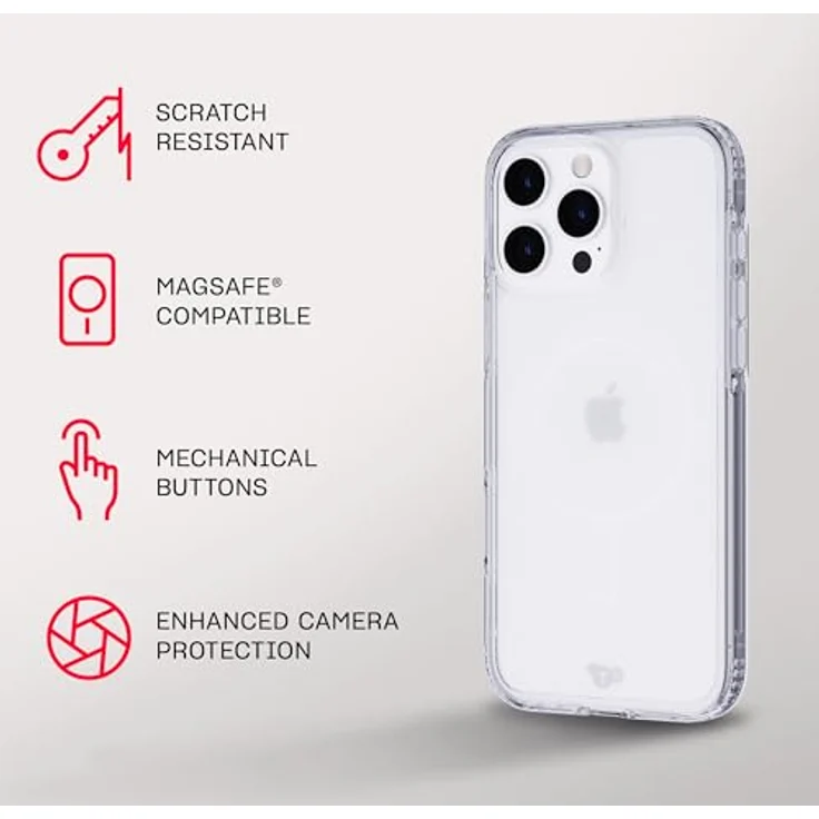 tech21 EvoClear für iPhone 16 Pro Max kompatibel mit MagSafe - Aufprallschutz Hülle - in Klar - Preisvergleich – Bild 4