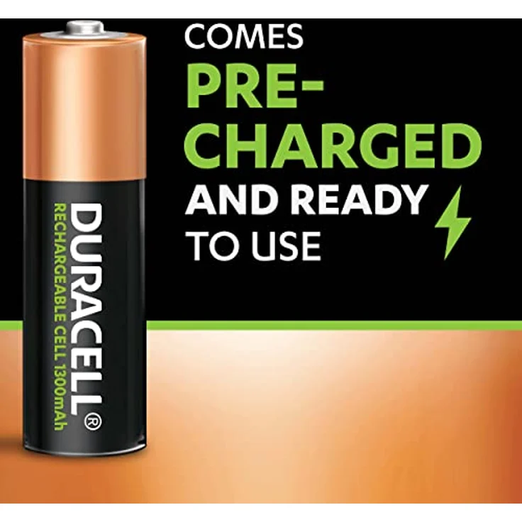 Duracell Rechargeable AA 1300 mAh Mignon Akku Batterien LR6, 4er Pack – Bild 3