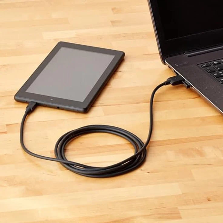 AmazonBasics 7WXKV4 Verbindungskabel, USB 2.0, USB-A-Stecker auf Micro-USB-B-Stecker (2 Stück), 1,82 m, Schwarz - Preisvergleich – Bild 6