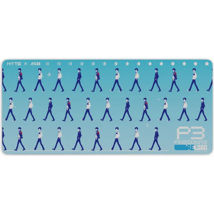 Hyte Persona 3 Deskpad Edition - Walking, Großes Mauspad mit gummierte Unterseite, genähten Enden, Stoffoberfläche - Hyte Persona 3 Deskpad Edition - Walking