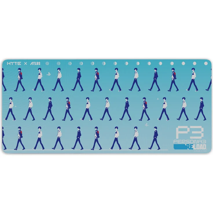 Hyte Persona 3 Deskpad Edition - Walking, Großes Mauspad mit gummierte Unterseite, genähten Enden, Stoffoberfläche - Hyte Persona 3 Deskpad Edition - Walking