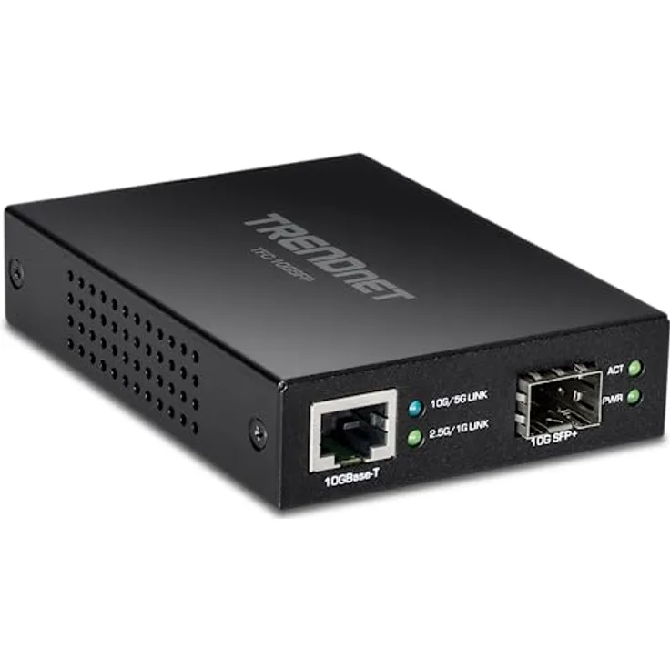 Trendnet 10GBASE-T to SFP+ Fiber Media, Transceiver, Schwarz