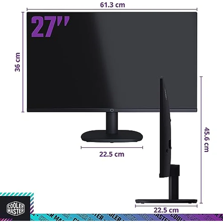 Cooler Master Gaming GA271 Computerbildschirm 68,6 cm (27") 2560 x 1440 Pixel Wide Quad HD LCD Schwarz – Bild 3