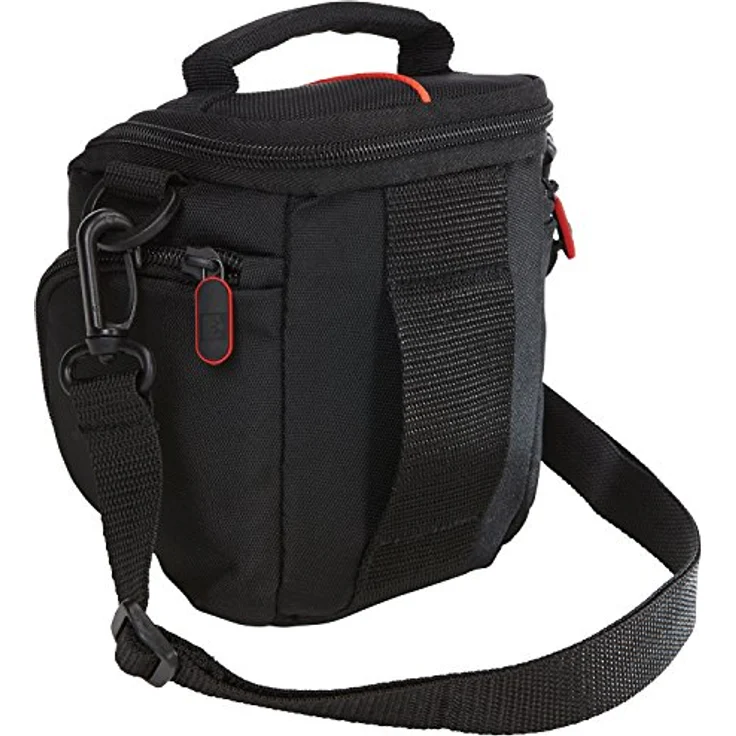 Case Logic DCB304K High-Zoom Camera Case Kameratasche inkl. Tragegriff-Schultergurt-Gürtelschlaufe schwarz-rot – Bild 4