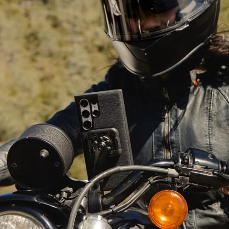 Peak Design Motorcycle Bar Mount v2, Smartphone Halterung mit SlimLink™ Technologie, Schwarz – Bild 7