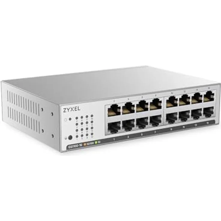 ZyXEL GS1100-16, Rack-mountable Switch mit 16 Ports (10/100/1000)