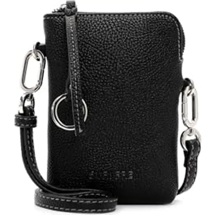 SURI FREY Handytasche SFY Debby, Logo-Prägung, Uni-Design in Feinsynthetik, vegan, Reißverschluss