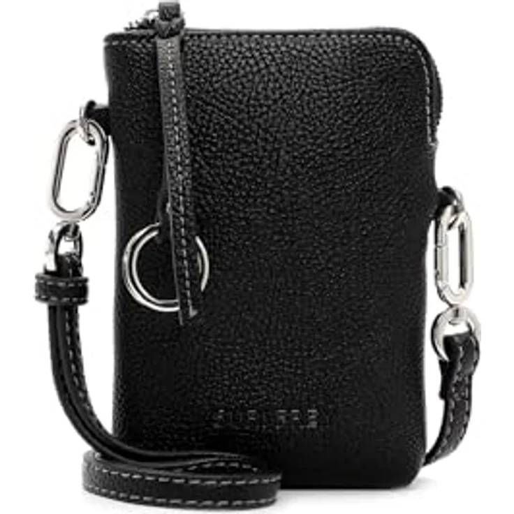 SURI FREY Handytasche SFY Debby, Logo-Prägung, Uni-Design in Feinsynthetik, vegan, Reißverschluss – Bild 1