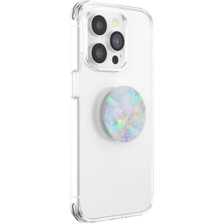 PopSockets PopGrip - Ausziehbarer Sockel und Griff für Smartphones und Tablets mit einem Austauschbarem Top - Opal – Bild 2