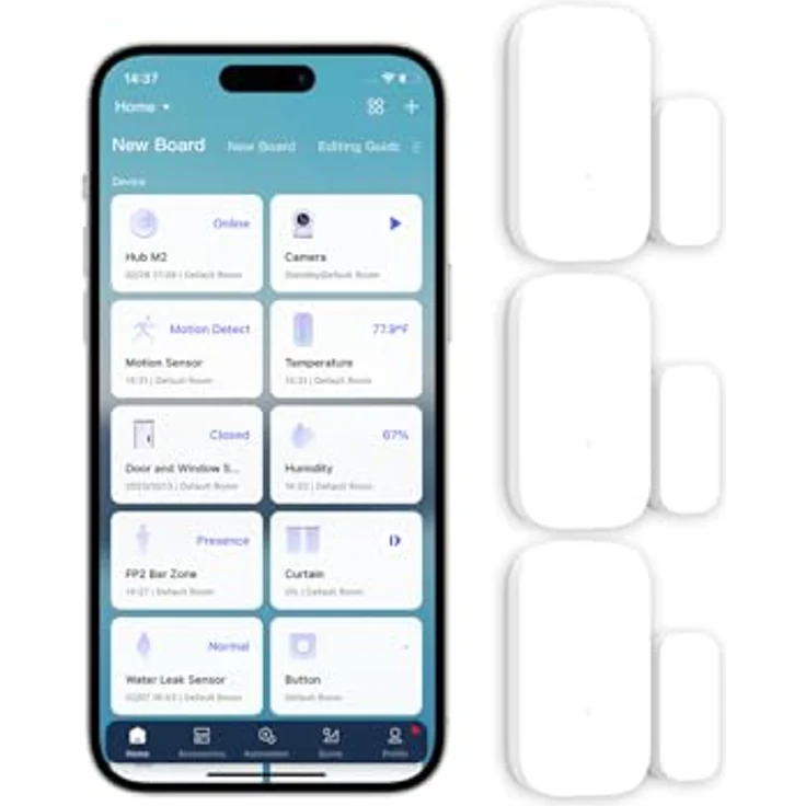 Aqara Tür- und Fenstersensor 3er Pack, Zigbee-Drahtloser Detektor für Alarmanlage und Smart Home, kompatibel mit Apple HomeKit, Alexa, IFTTT – Bild 1
