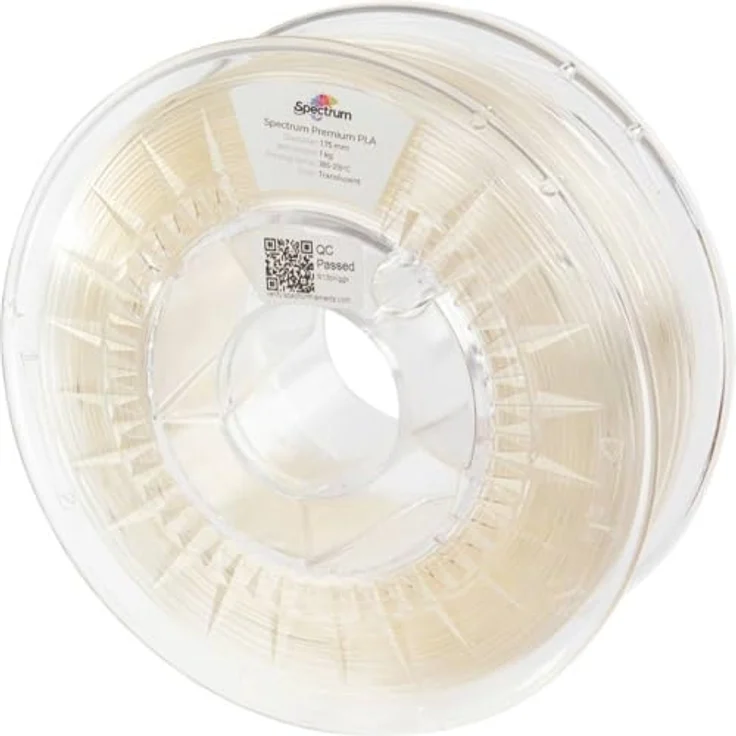 Spectrum PLA Premium 3D Filament, transparent, 1.75 mm, 1000 g, geruchlos – Bild 1