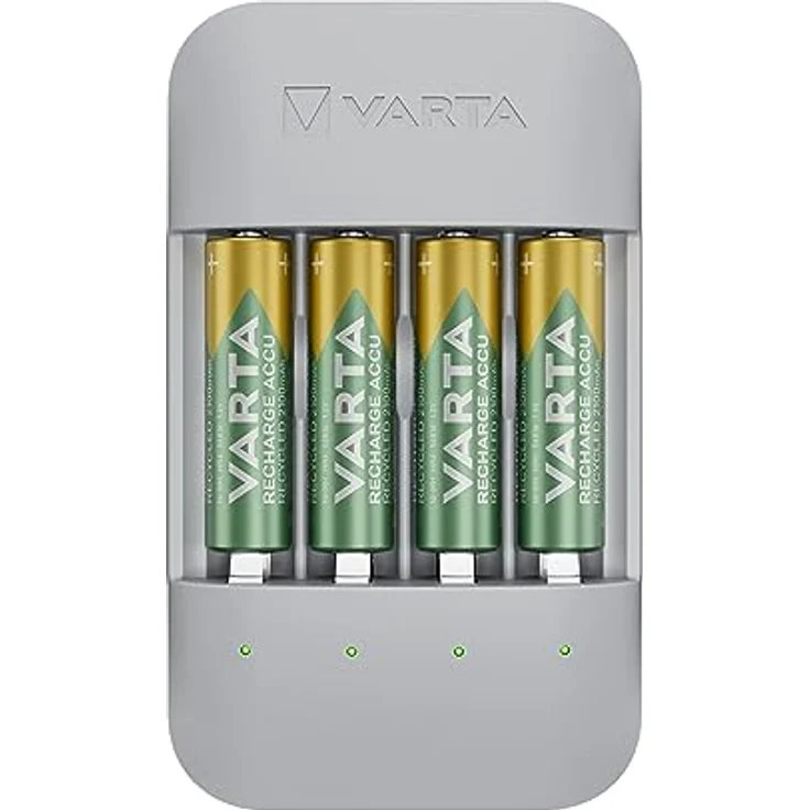 Varta Charger Pro Akku Ladegerät für AA/AAA Batterien, 75% recyceltes Gehäuse, unbestückt – Bild 4