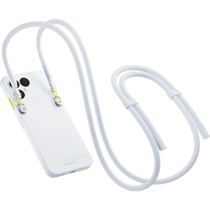Fairphone Lanyard (Fairphone Gen. 6), abnehmbares Trageband aus Textil, 75 cm, Weiss