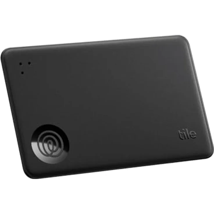Tile by Life360 Slim (2024) Bluetooth-Tracker, Geldbörsenfinder und Gegenstandsfinder, iOS- & Android-kompatibel, wasserdicht, 1er-Pack (Schwarz)