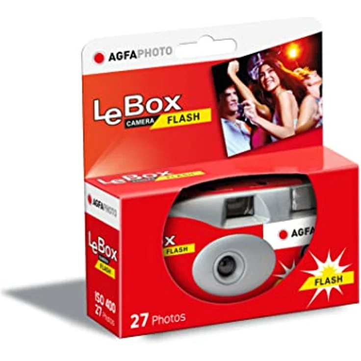 AgfaPhoto Agfa LeBox Flash 400 ASA Kompaktkamera - Blitzartig bessere Bilder – Bild 3