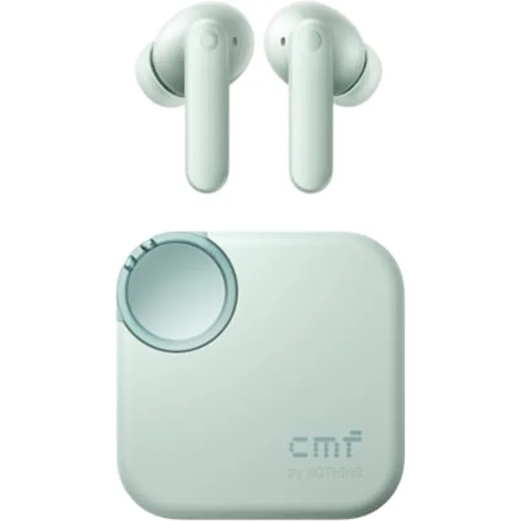CMF BY NOTHING Buds 2 Kabellose Ohrhörer mit 48 dB Hybrid ANC, 55 Stunden Akkulaufzeit, 11mm PMI Treiber, 6 HD-Mikrofone und Spatial Audio, IP55 Wasserfest – Hellgrün