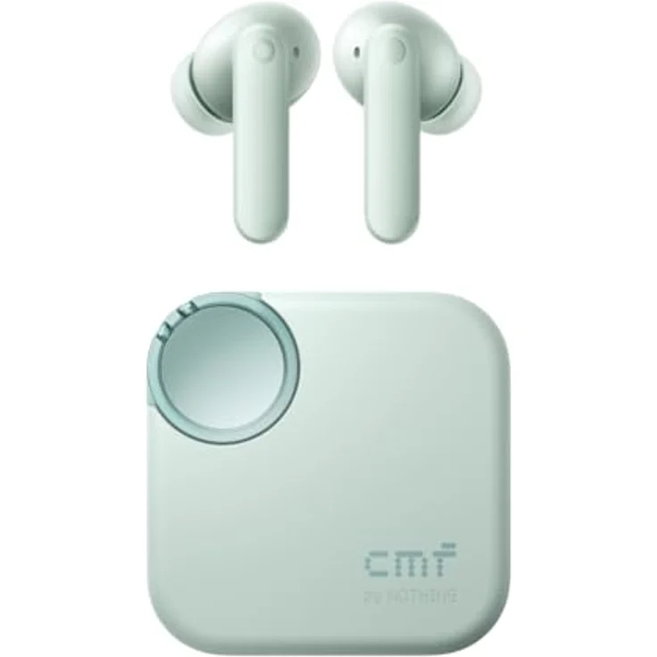CMF BY NOTHING Buds 2 Kabellose Ohrhörer mit 48 dB Hybrid ANC, 55 Stunden Akkulaufzeit, 11mm PMI Treiber, 6 HD-Mikrofone und Spatial Audio, IP55 Wasserfest – Hellgrün – Bild 1