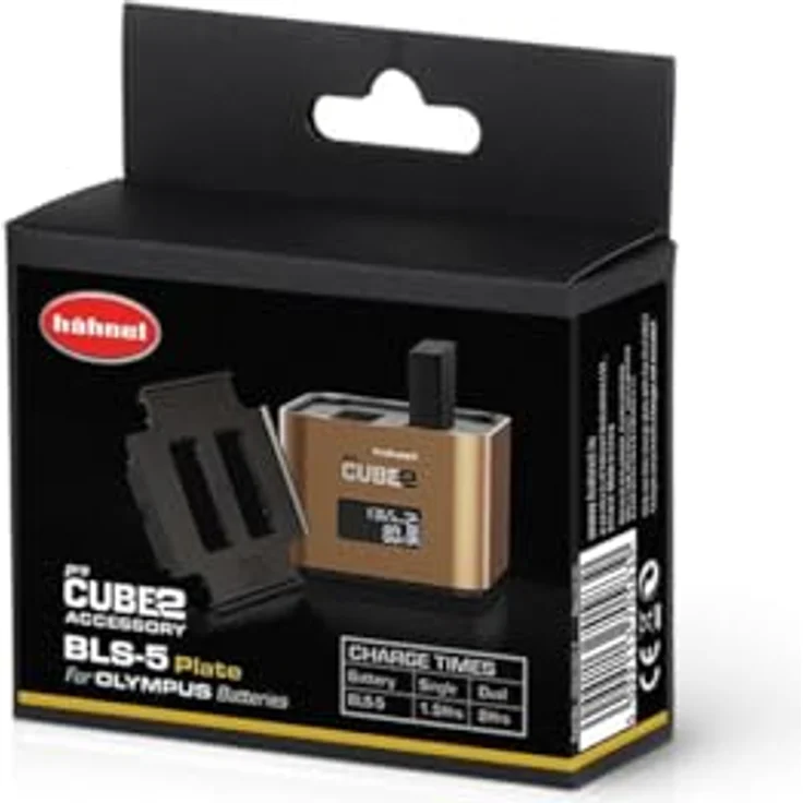 Hähnel ProCube2 Platte für Olympus BLS-5 Akku, Ladegerät für 2 Akkus, leicht austauschbar – Bild 1