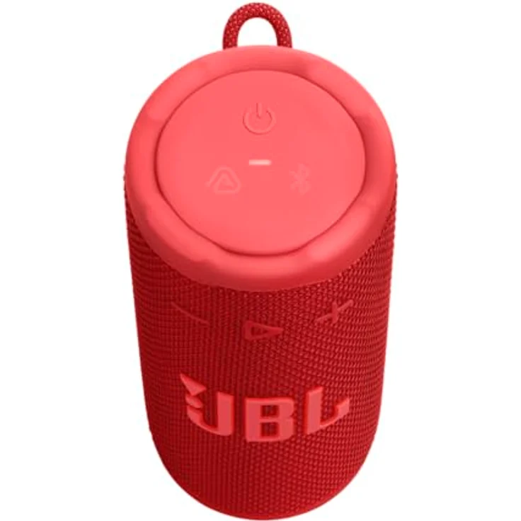 JBL Grip, Kompakter Bluetooth Lautsprecher mit JBL Pro Sound und AI Sound Boost, IP68 wasser- und staubdicht, Umgebungslicht, bis zu 14 h Wiedergabe, Auracast Multi-Speaker, JBL Portable App, Rot – Bild 3