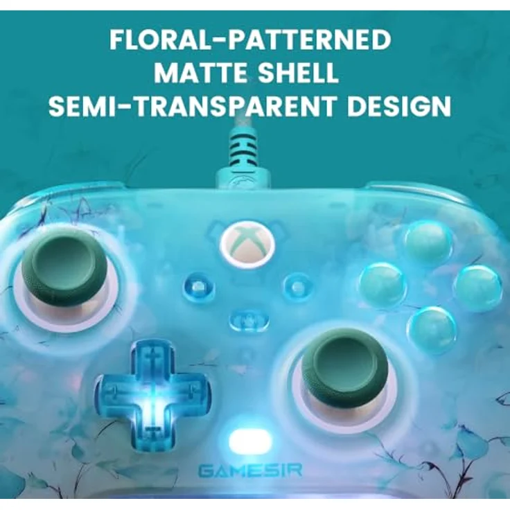 Gamesir G7 Pro, kabelgebundener Gaming Controller für Xbox Series X, floral mit RGB-Beleuchtung, Anti-Drift Analogsticks und erweiterte Mapping-Optionen – Bild 4