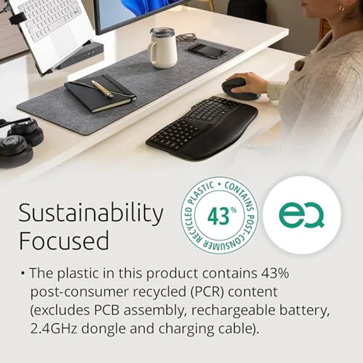 Kensington KB675 EQ TKL Ergo Keyboard, Spanisch – Bild 3