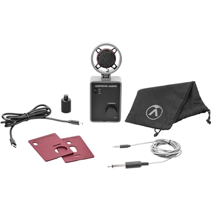 AustrianAudio MiCreator Studio, USB-Desktop-Mikrofon mit hochwertigem Kondensatormikrofon und Audiointerface, latenzfreies Monitoring – Bild 4
