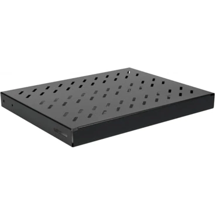 Equip EZVS-19-1-35-B Rack, 1U 350 mm tief für Schrankmontage, schwarz – Bild 1