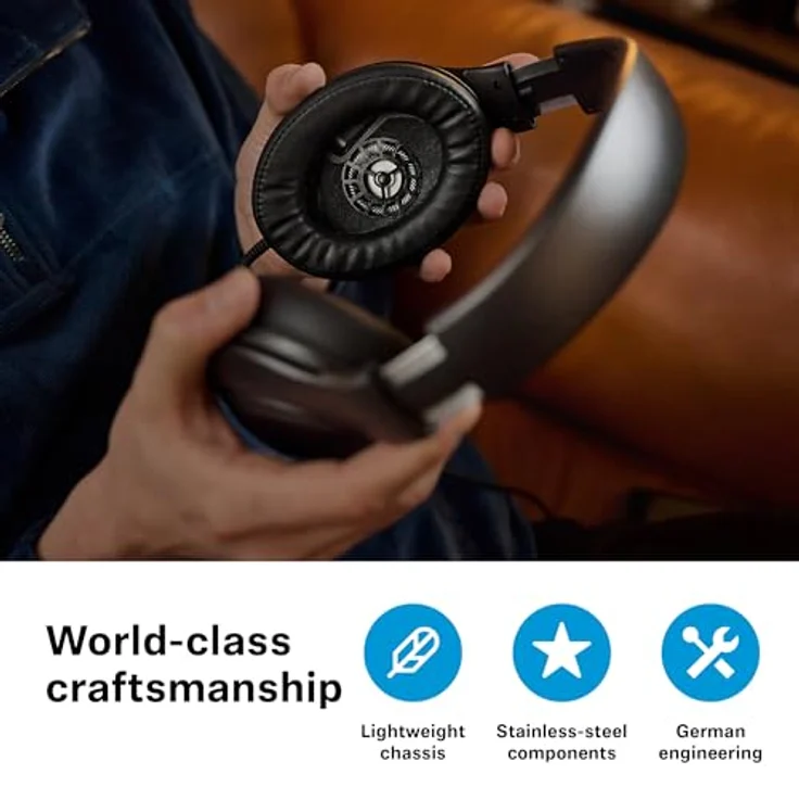 Sennheiser HD 620S geschlossene Kopfhörer - audiophiler Stereo Sound mit lautsprecherähnlichem Raumgefühl und optimiertem Surround für immersiven Klang - mit Kabel, schwarz – Bild 5