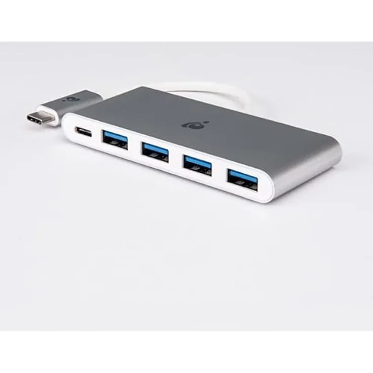 IOGEAR USB C Hub, Power Delivery, USB-C 3.0 auf 4 Port USB-A hub, für MacBook, MacBook Pro, Mac Mini, iMac, Surface Pro, Chromebook