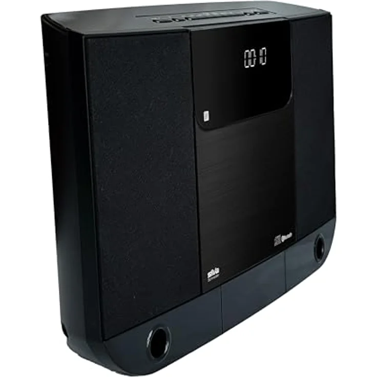 Silva Schneider SMV 800 BT, Vertikal-Hifi-System mit Bluetooth und UKW-Radio, Schwarz – Bild 2