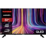 TELEFUNKEN QLED TV 32 Zoll Fernseher Full HD Android Smart TV (HDR, Triple-Tuner, Bluetooth) QF32AN750S, schwarz
