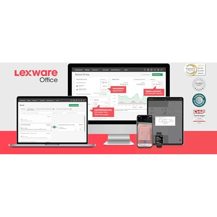 Lexware Office XL (365-Tage), Online-Lösung für Buchführung & Lohnabrechnung, digitale Belegerfassung, E-Rechnungen, Support inklusive – Bild 5