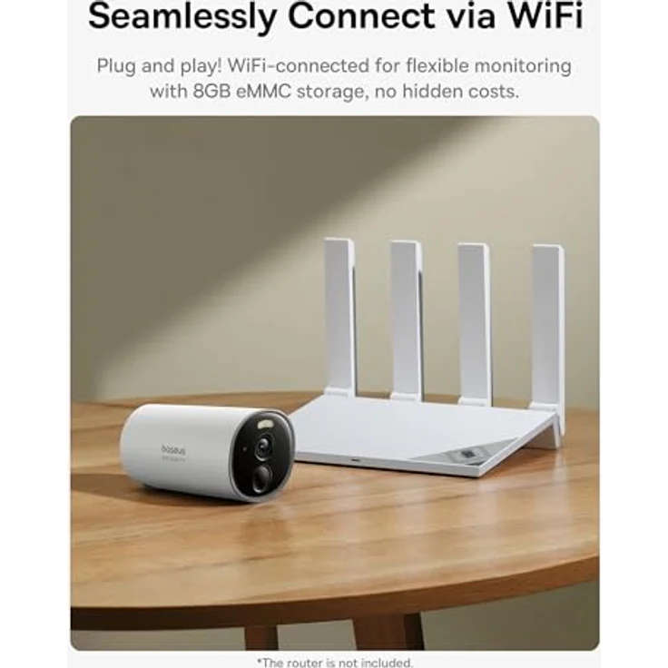 Baseus Überwachungskamera Baseus Security B1 Outdoor 2K (145° Weitwinkel-Sichtfeld, 2-Wege-Audio, Wetterfest IP67) – Bild 3