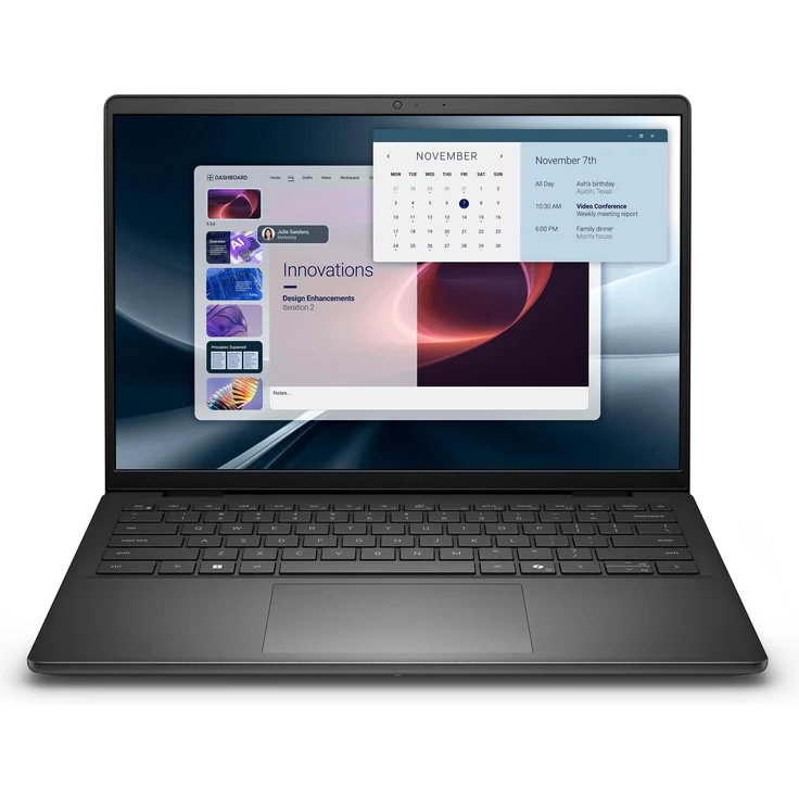 Dell Pro 14 Essential PV14255, Notebook mit AMD Ryzen AI 5 330, 14" IPS-Display, 16 GB RAM, 512 GB SSD, Wi-Fi 6, Schwarz – Bild 1